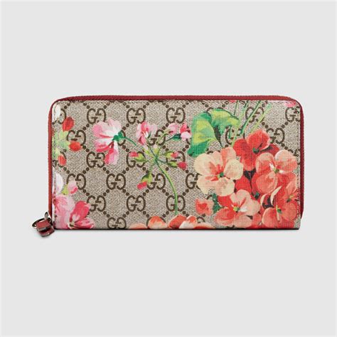 gucci blooms zip around wallet|Gucci signature zip around wallet.